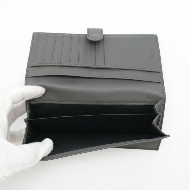 ボッテガヴェネタ 長財布 イントレチャート 刺繍 BOTTEGA VENETA 二つ折り長財布