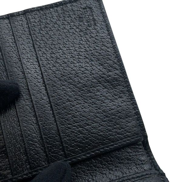 グッチ 二つ折り財布 オフザグリッド GGキャンバス レザー 625573 GUCCI コンパクト財布 黒