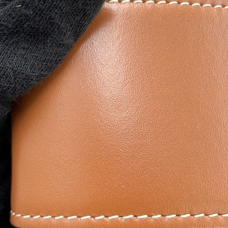 セリーヌ ショルダーバッグ トリオンフ バケットバッグ PVC レザー 196272 CELINE ブラウン