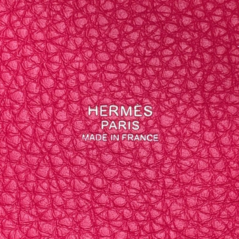 エルメス ハンドバッグ ピコタンロックPM エクラ フランボワーズ/ルージュセリエ/シルバー金具 トリヨンクレマンス/スイフト Z刻印