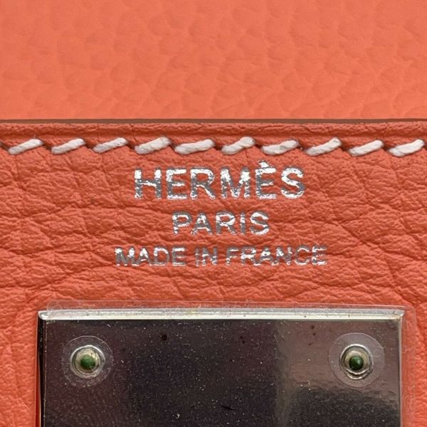 エルメス ハンドバッグ ケリー28 内縫い クレヴェット/シルバー金具 トリヨンクレマンス □Q刻印 HERMES Kelly 2wayバッグ