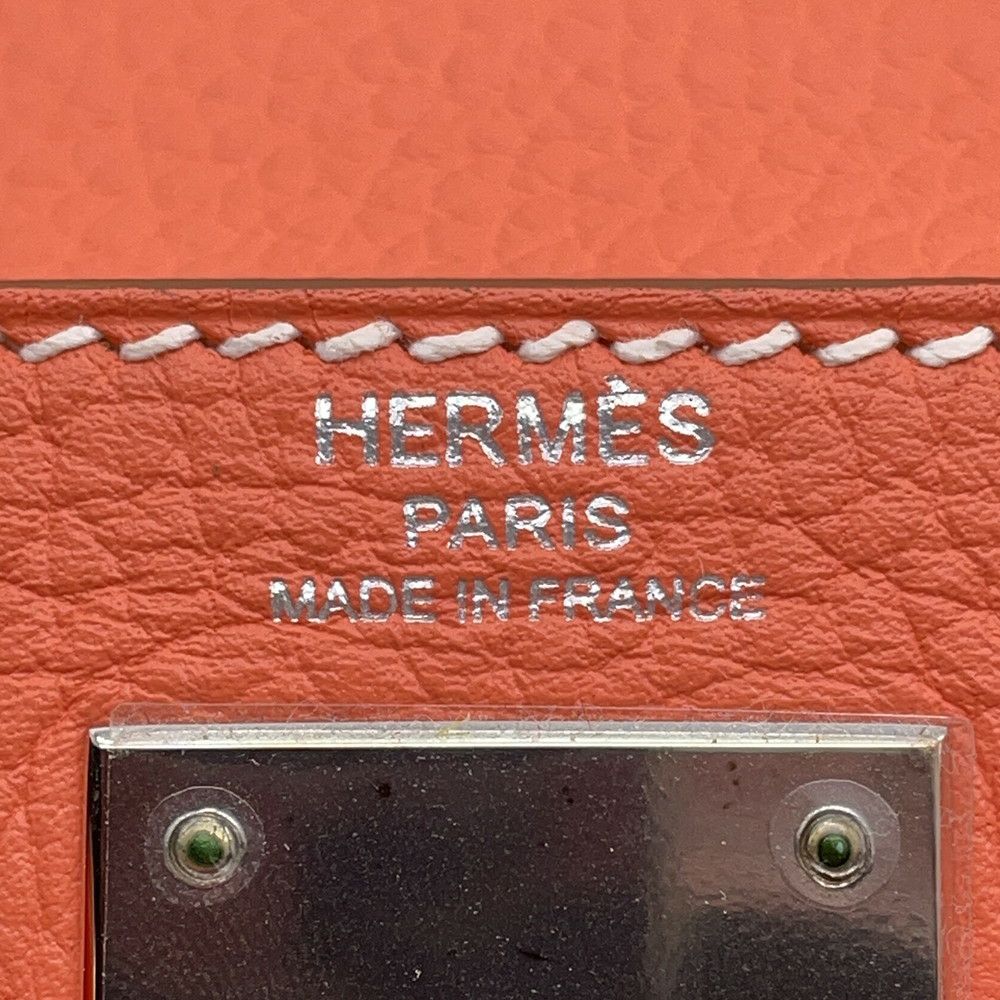 エルメス ハンドバッグ ケリー28 内縫い クレヴェット/シルバー金具 トリヨンクレマンス □Q刻印 HERMES Kelly 2wayバッグ