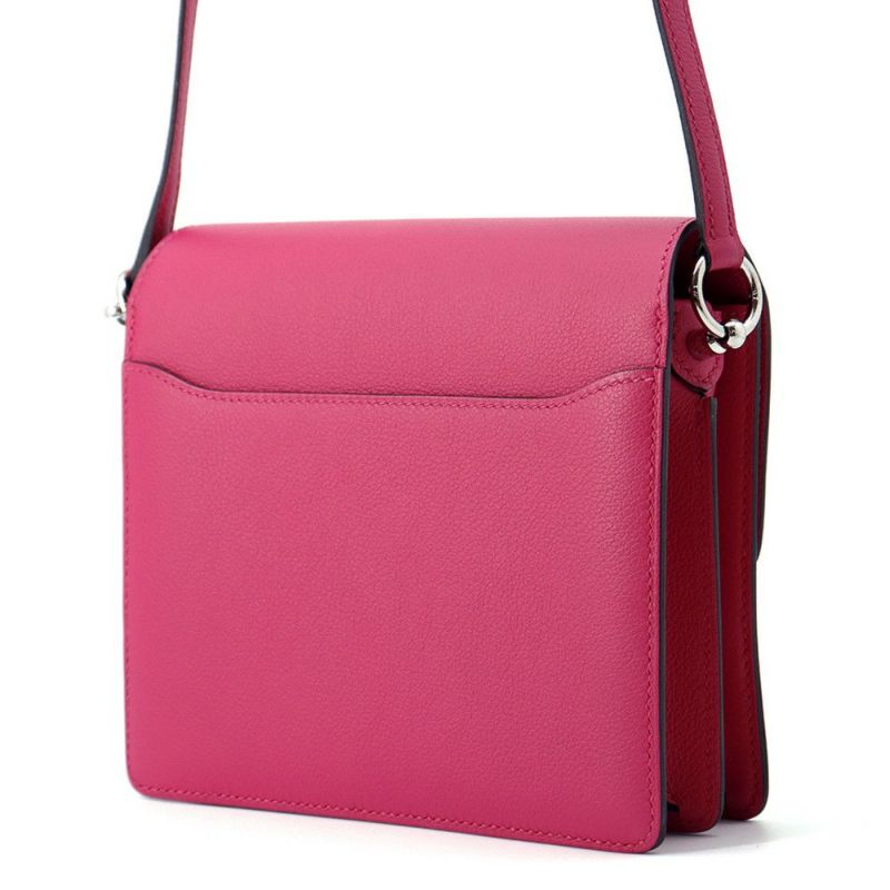 エルメス サック ロウリス ルリ ミニ タッチ ローズメキシコ/シルバー金具 エバーカラー/アリゲーターシャイン U刻印