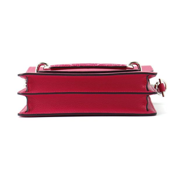 エルメス サック ロウリス ルリ ミニ タッチ ローズメキシコ/シルバー金具 エバーカラー/アリゲーターシャイン U刻印