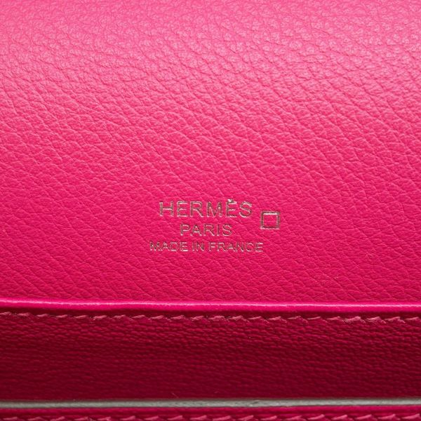 エルメス サック ロウリス ルリ ミニ タッチ ローズメキシコ/シルバー金具 エバーカラー/アリゲーターシャイン U刻印