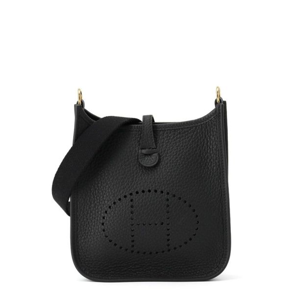 エルメス エブリンTPM アマゾン ブラック/ゴールド金具 トリヨンクレマンス W刻印 黒