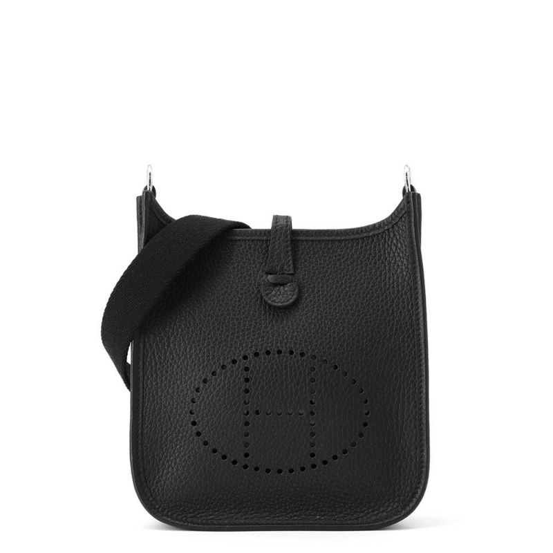 エルメス エブリンTPM アマゾン ブラック/シルバー金具 トリヨンクレマンス W刻印 黒
