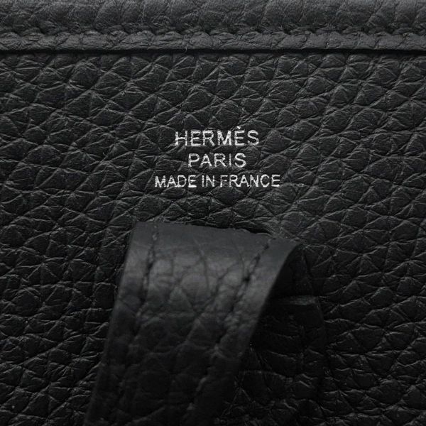 エルメス エブリンTPM アマゾン ブラック/シルバー金具 トリヨンクレマンス W刻印 黒