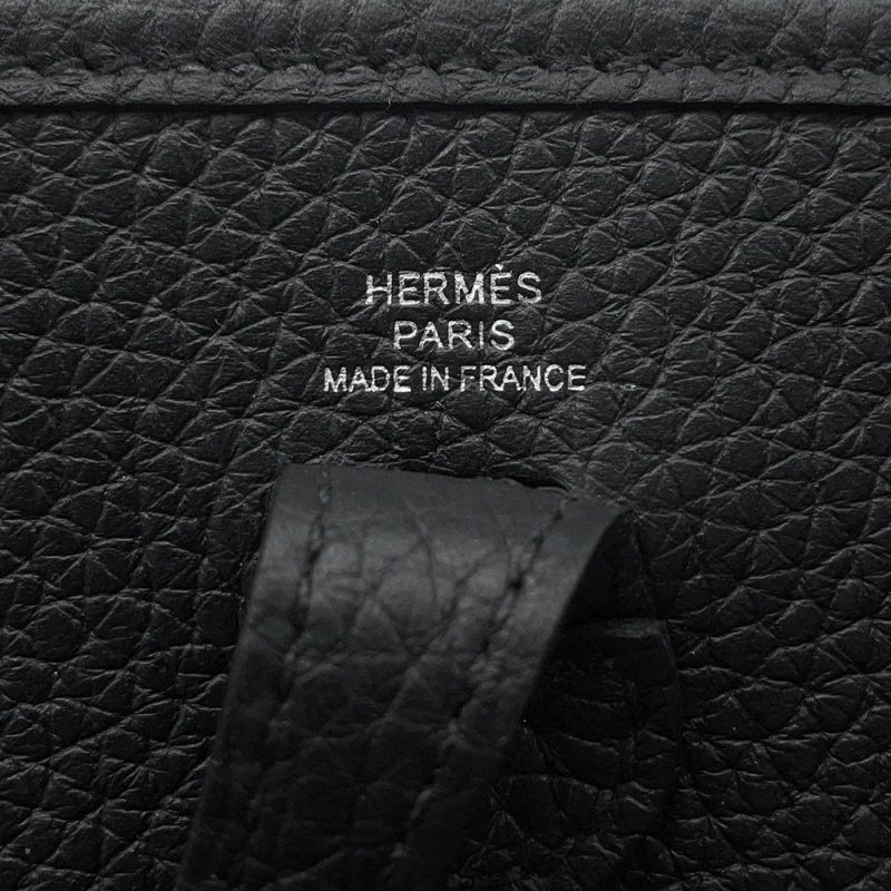 エルメス エブリンTPM アマゾン ブラック/シルバー金具 トリヨンクレマンス W刻印 黒