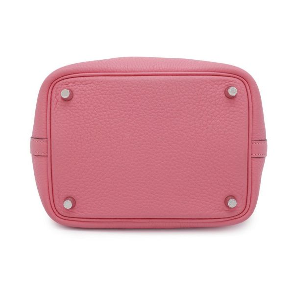 エルメス ハンドバッグ ピコタンロックPM ローズアザレ/シルバー金具 トリヨンクレマンス A刻印 HERMES トートバッグ
