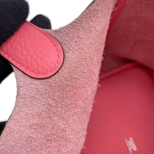 エルメス ハンドバッグ ピコタンロックPM ローズアザレ/シルバー金具 トリヨンクレマンス A刻印 HERMES トートバッグ