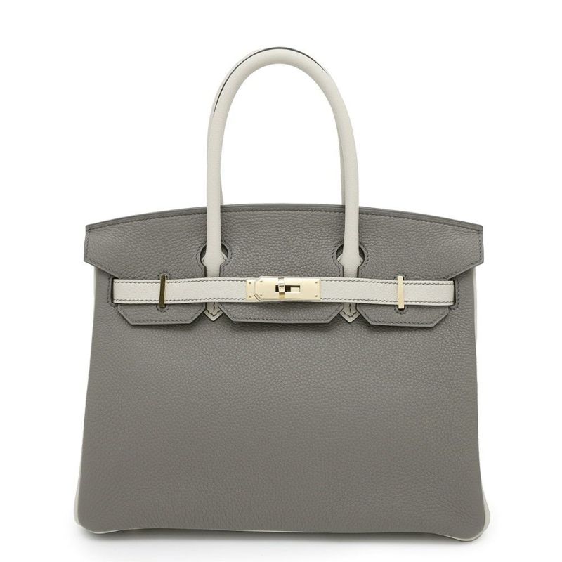 エルメス バーキン30 グリメイヤー/パールグレー/ゴールド金具 トゴ/エバーカラー W刻印 HERMES Birkin ハンドバッグ SPO