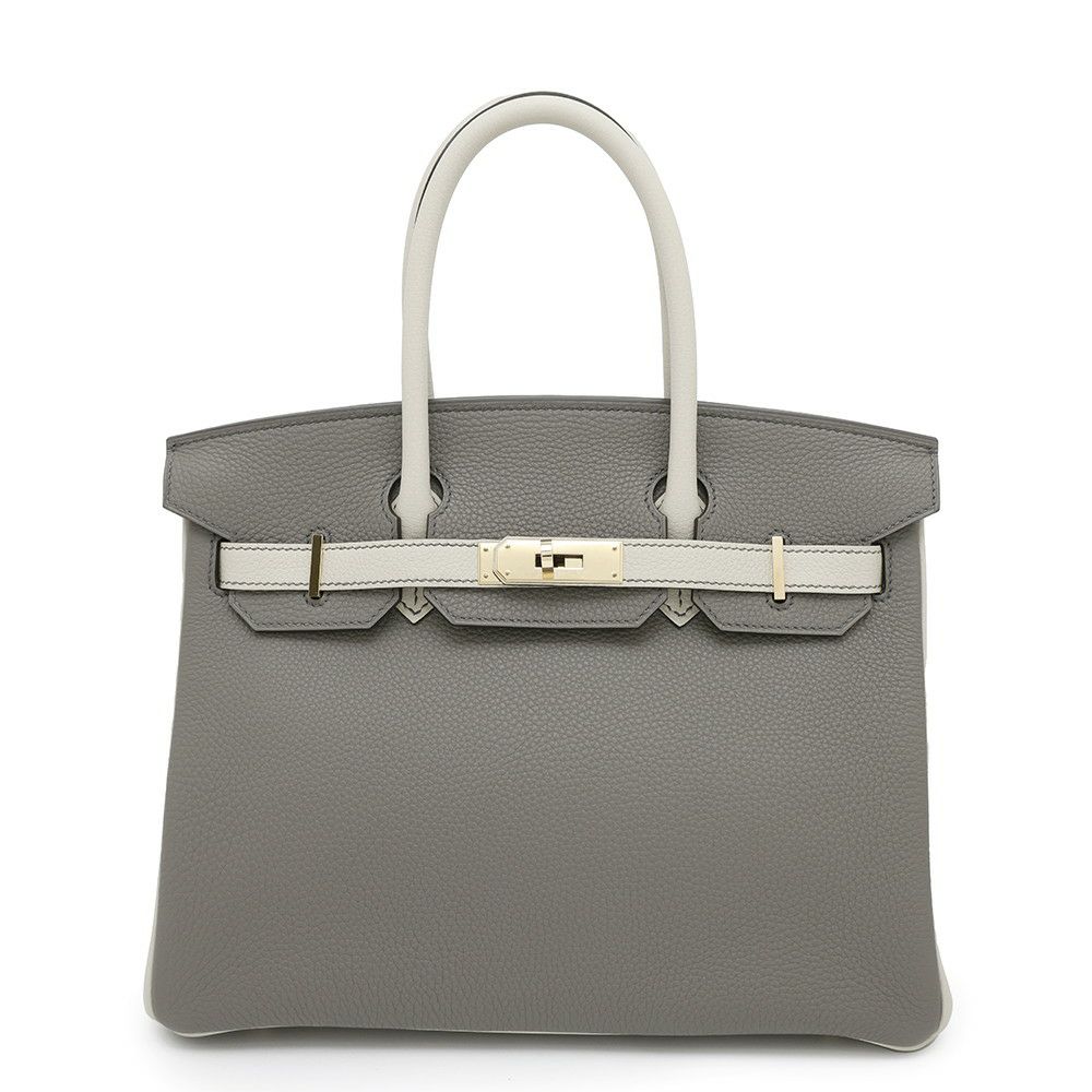 エルメス バーキン30 グリメイヤー/パールグレー/ゴールド金具 トゴ/エバーカラー W刻印 HERMES Birkin ハンドバッグ SPO