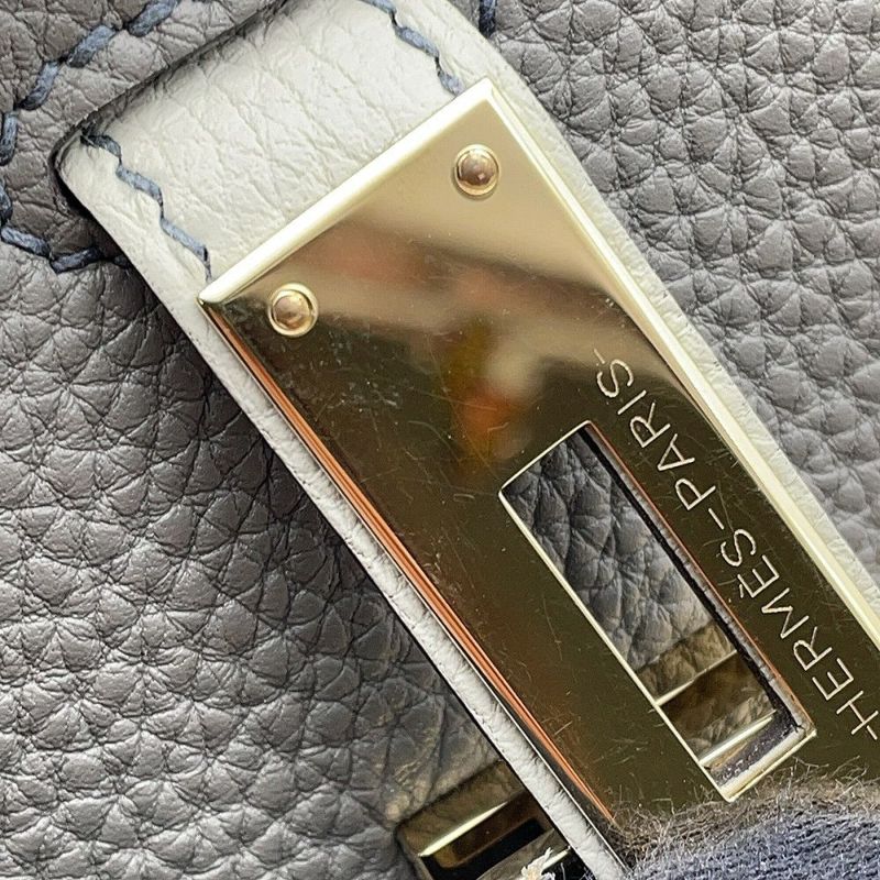 エルメス バーキン30 グリメイヤー/パールグレー/ゴールド金具 トゴ/エバーカラー W刻印 HERMES Birkin ハンドバッグ SPO