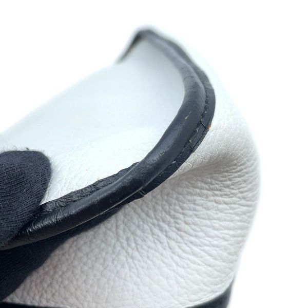 エルメス ショルダーバッグ ヴェスパPM ブラック/ホワイト/シルバー金具 トリヨンクレマンス □C刻印