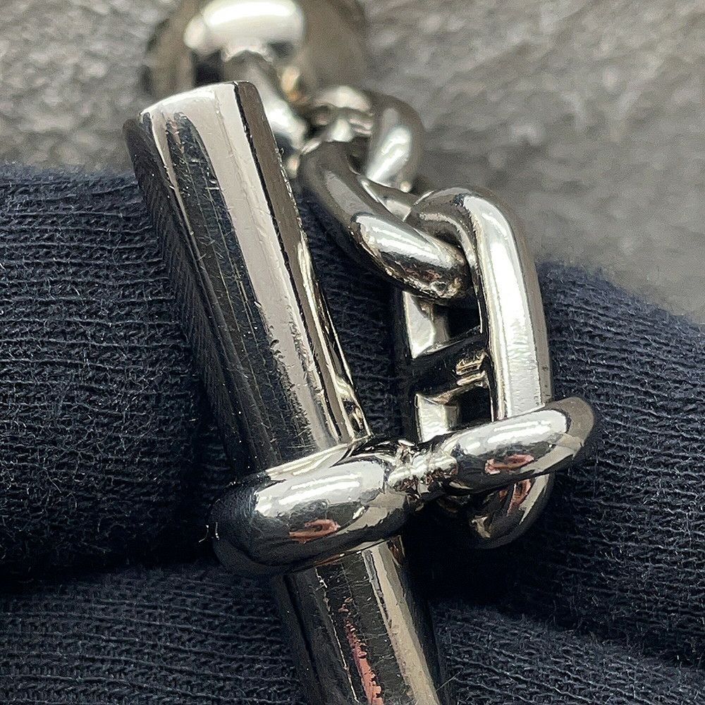 エルメス ショルダーバッグ ヴェスパPM ブラック/ホワイト/シルバー金具 トリヨンクレマンス □C刻印