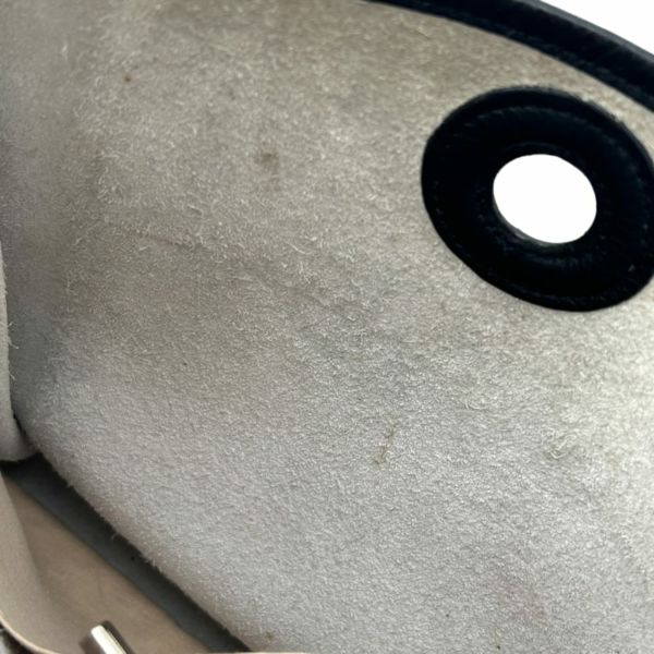 エルメス ショルダーバッグ ヴェスパPM ブラック/ホワイト/シルバー金具 トリヨンクレマンス □C刻印