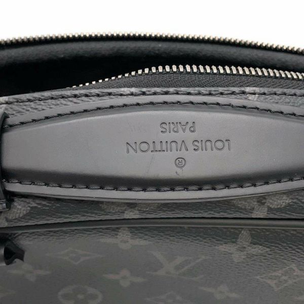 ルイヴィトン ボディバッグ モノグラム・エクリプス バムバッグ M42906 LOUIS VUITTON クラッチ ウエストポーチ 黒 ブラック