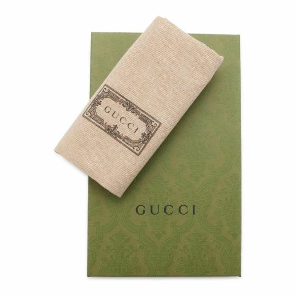 グッチ チェーンウォレット アディダス コラボ インターロッキングG トレフォイル プリント 621892 GUCCI  黒