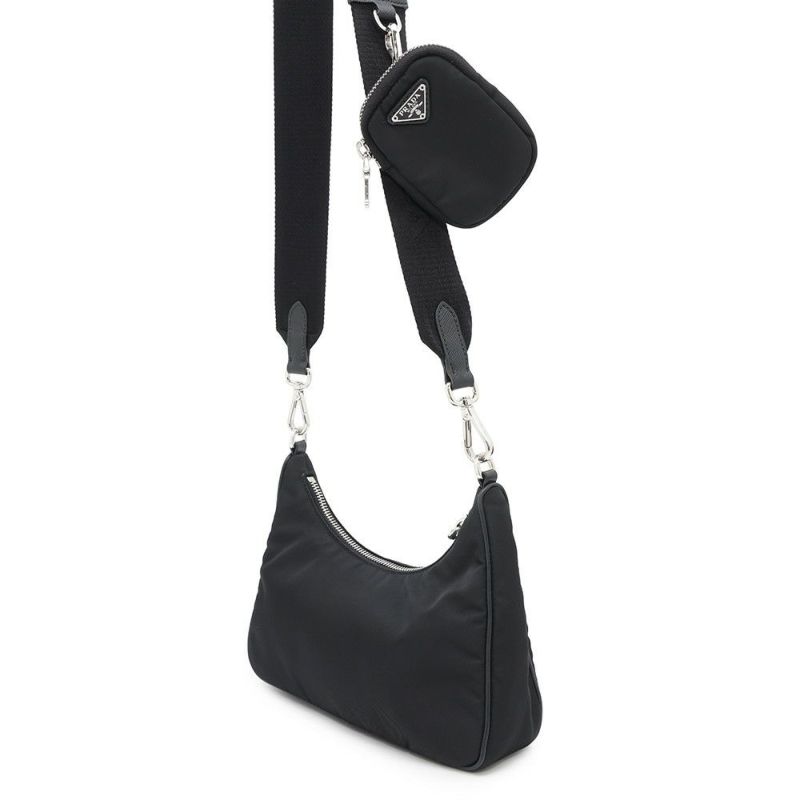 プラダ ショルダーバッグ Re-Edition 2005 Re-Nylon ナイロン 1BH204 PRADA 黒