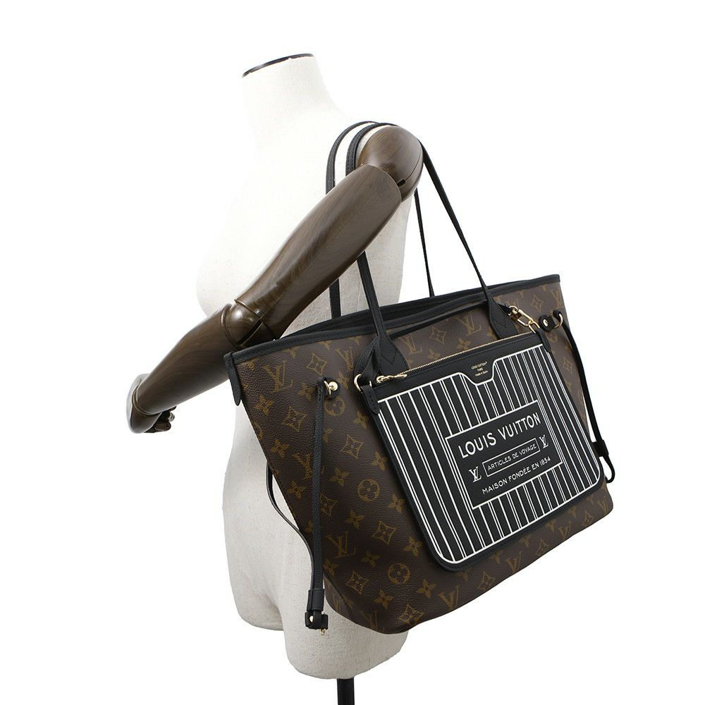 ルイヴィトン トートバッグ モノグラム ネヴァーフル・インサイドアウトMM M11946 リバーシブル ヴィトン ノワール