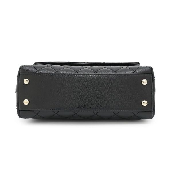 シャネル ハンドバッグ マトラッセ ココマーク ココハンドル XS キャビアスキン A92990 CHANEL 2wayショルダーバッグ 黒