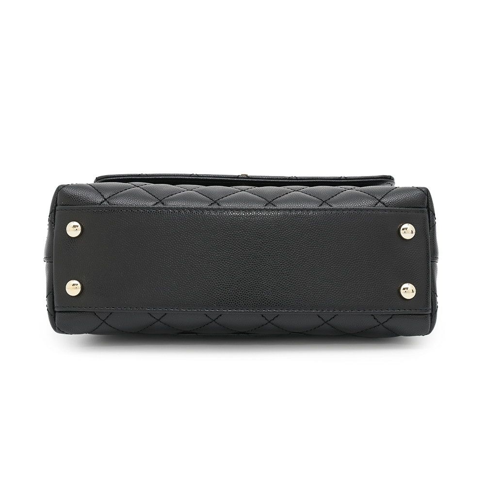 シャネル ハンドバッグ マトラッセ ココマーク ココハンドル XS キャビアスキン A92990 CHANEL 2wayショルダーバッグ 黒