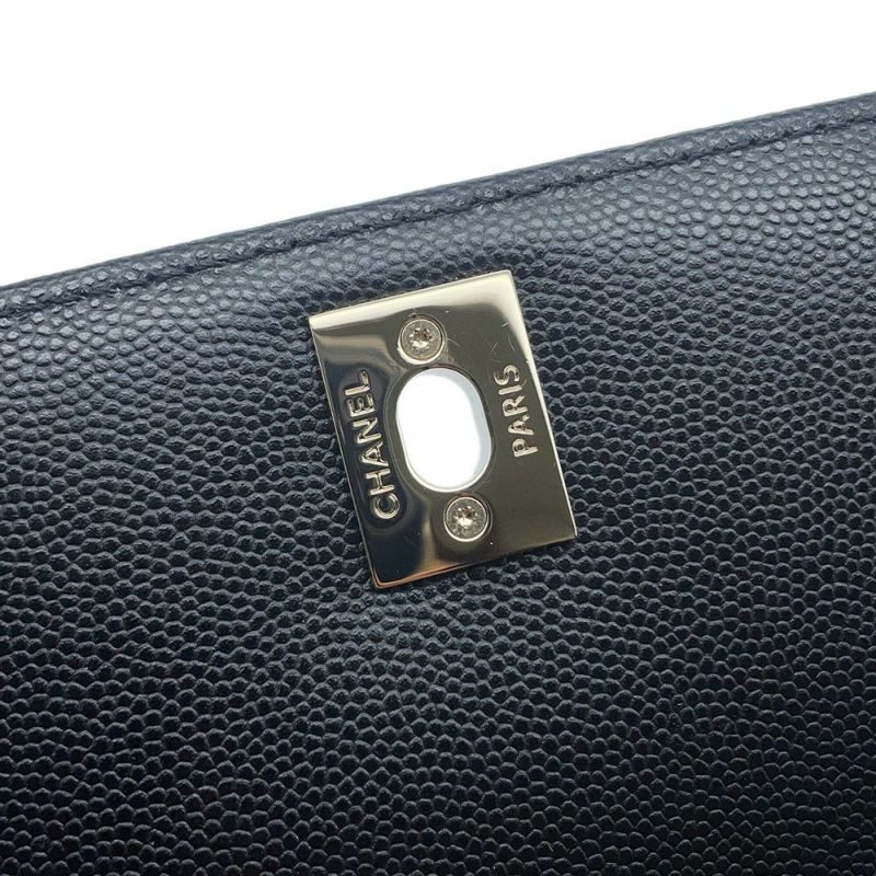 シャネル ハンドバッグ マトラッセ ココマーク ココハンドル XS キャビアスキン A92990 CHANEL 2wayショルダーバッグ 黒