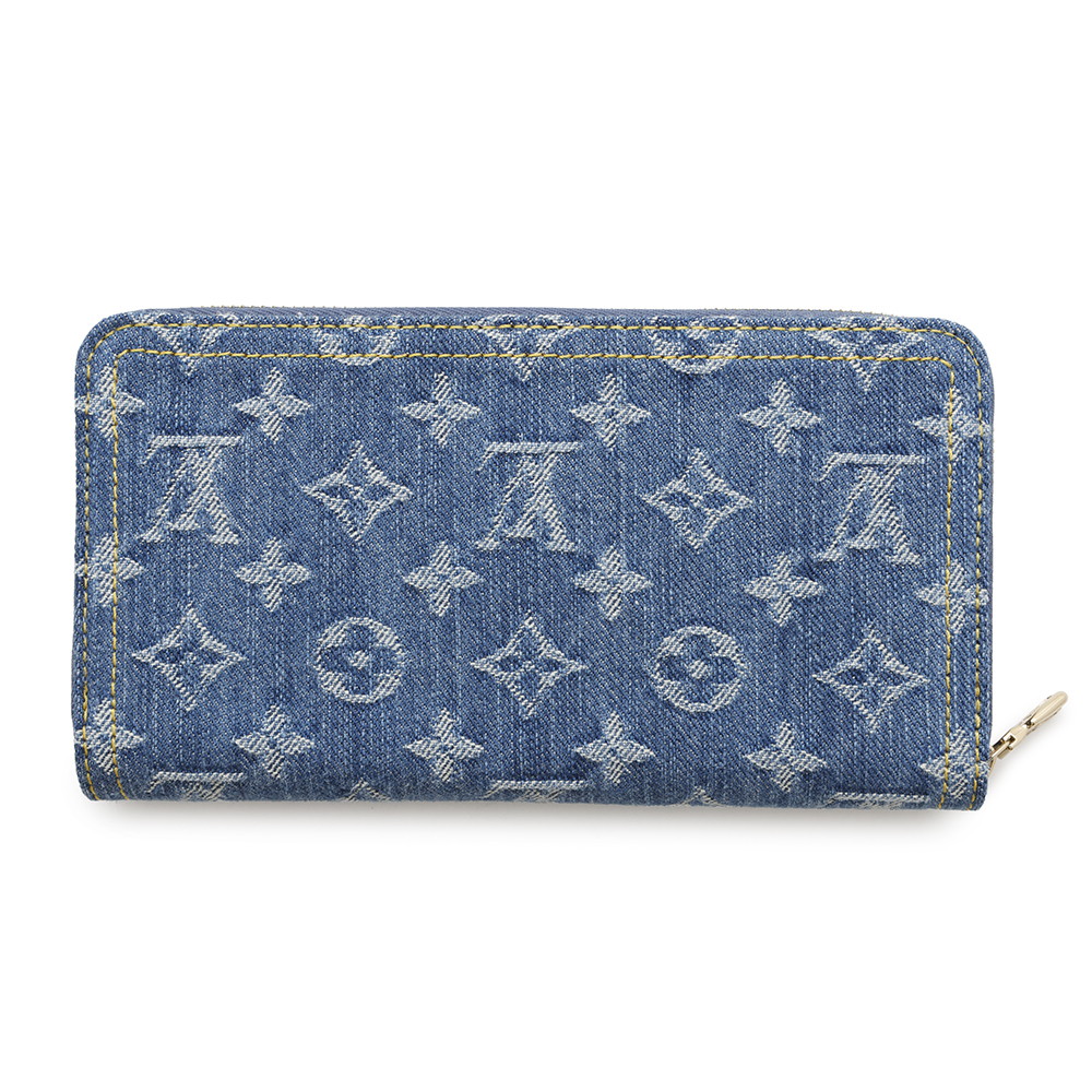 ルイヴィトン 長財布 モノグラム・チェリー デニム LV × TM ジッピー・ウォレット M23161 村上隆コラボ