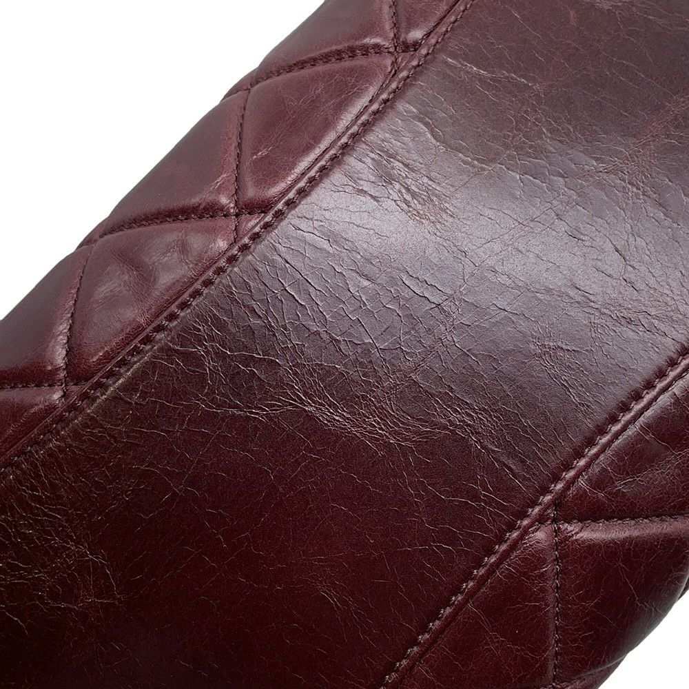 シャネル ハンドバッグ マトラッセ ココマーク レザー CHANEL ボーリングバッグ ショルダーバッグ