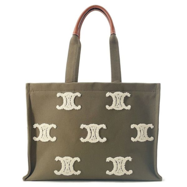 セリーヌ トートバッグ トリオンフ ラージ カバ タイス キャンバス/レザー 19676 CELINE バッグ