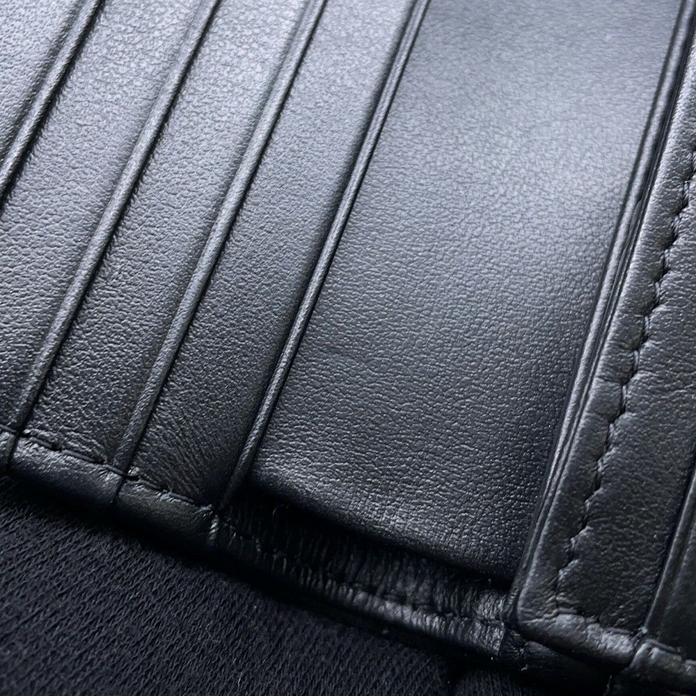 シャネル 二つ折り財布 ココマーク マトラッセ スモールウォレット AP4381 CHANEL 黒