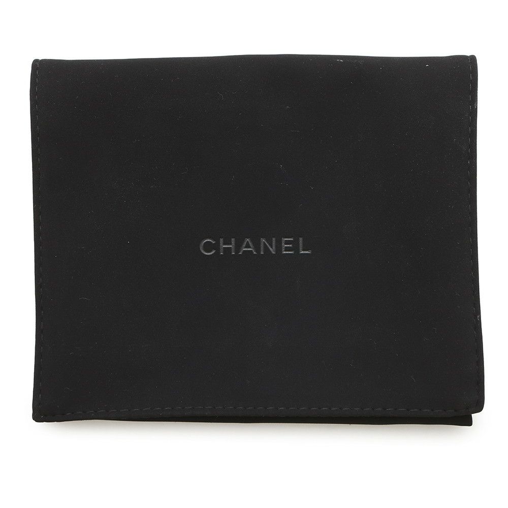 シャネル 二つ折り財布 ココマーク マトラッセ スモールウォレット AP4381 CHANEL 黒