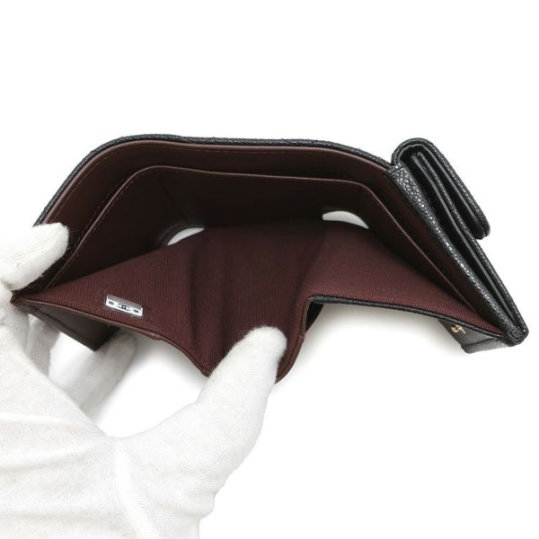 シャネル 三つ折り財布 マトラッセ ココマーク クラシック スモール フラップ ウォレット AP0230 CHANEL 財布 黒