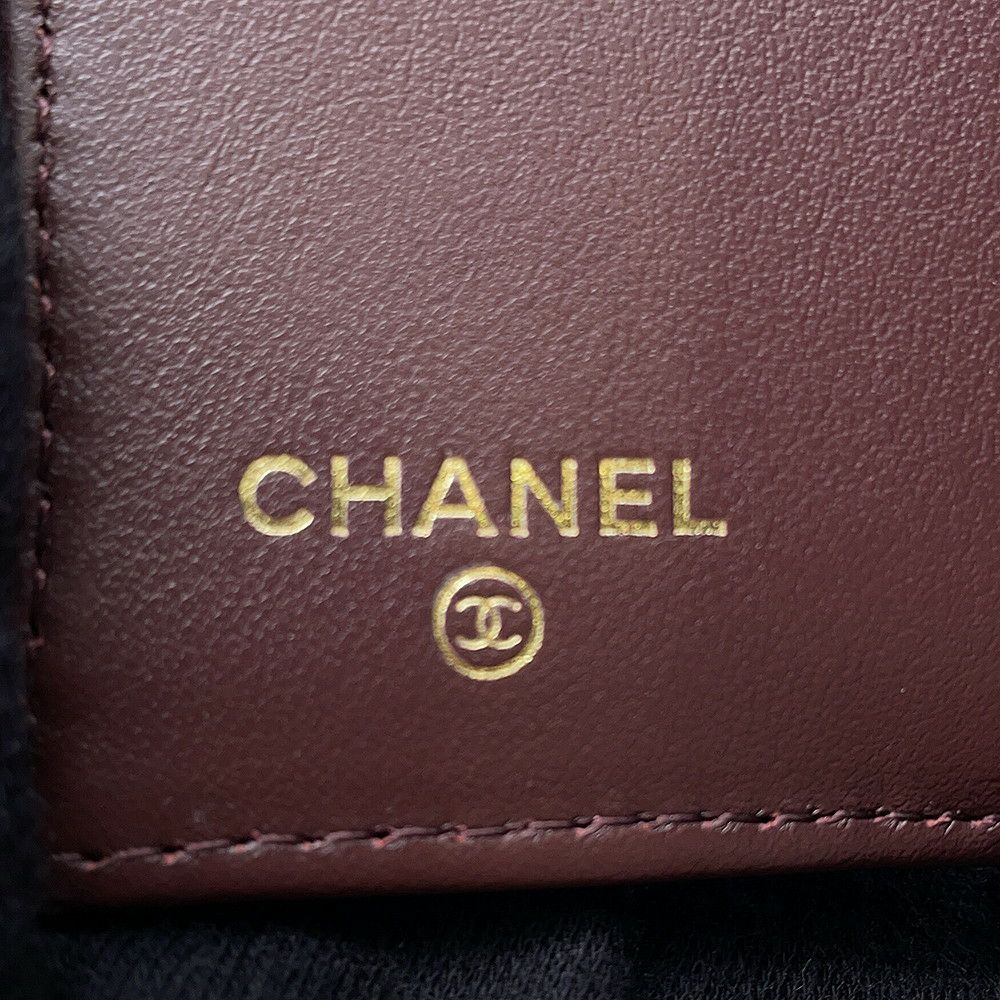 シャネル 三つ折り財布 マトラッセ ココマーク クラシック スモール フラップ ウォレット AP0230 CHANEL 財布 黒