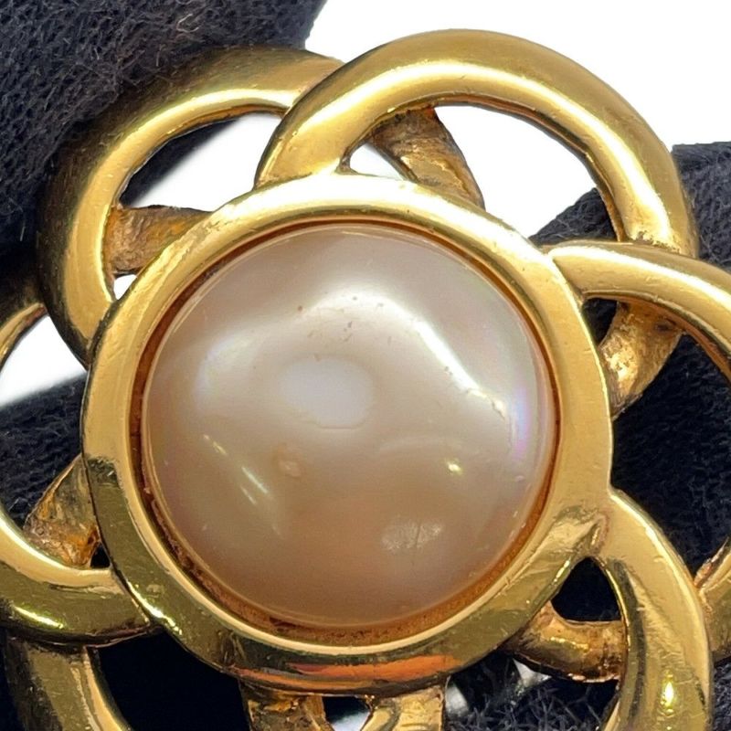 シャネル イヤリング フラワーモチーフ GP CHANEL フェイクパール アクセサリー