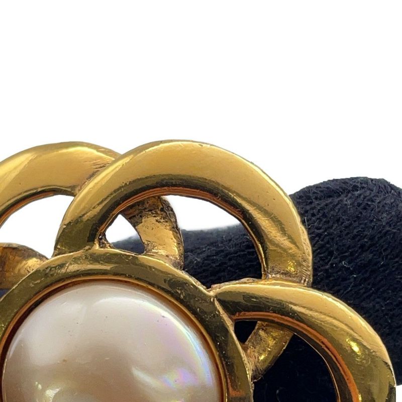 シャネル イヤリング フラワーモチーフ GP CHANEL フェイクパール アクセサリー