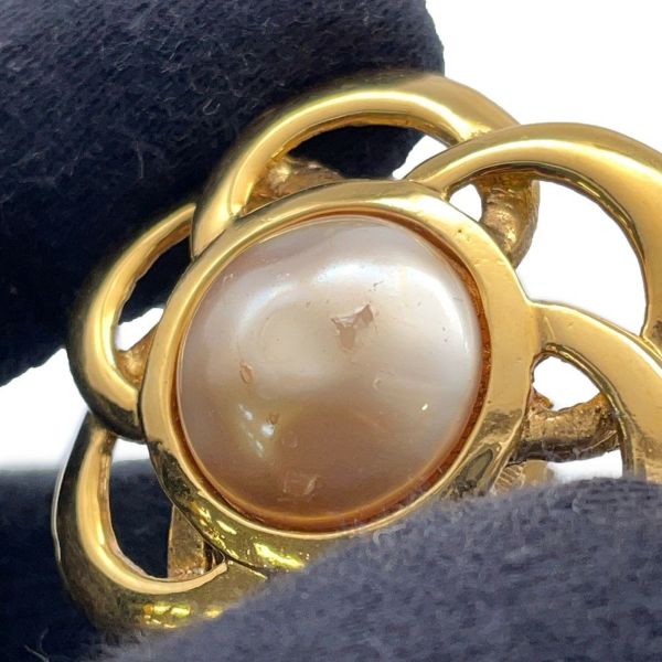 シャネル イヤリング フラワーモチーフ GP CHANEL フェイクパール アクセサリー