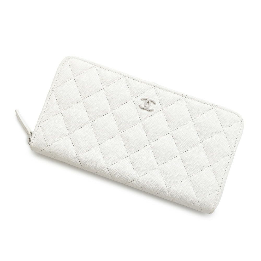 シャネル 長財布 クラシック ロング ジップ ウォレット ココマーク 