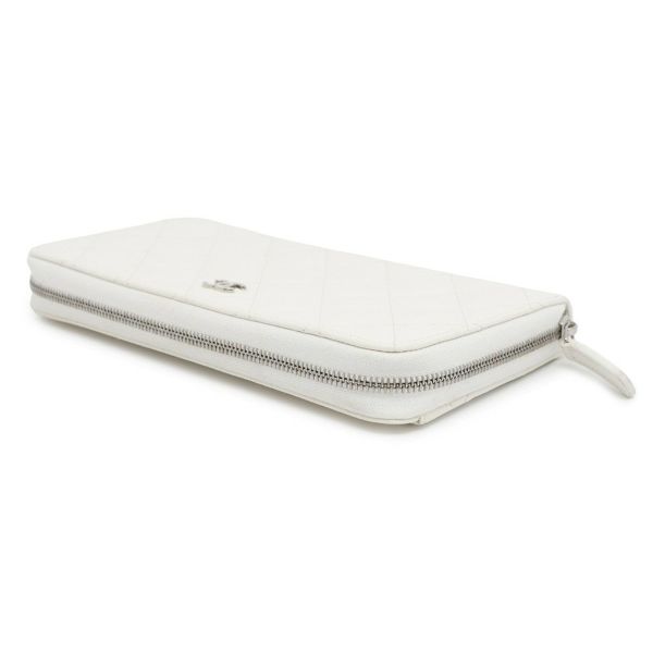 CHANEL 長財布 ホワイト キルティング レザー 楽天市場】【財布】CHANEL シャネル カンボンライン ラウンド