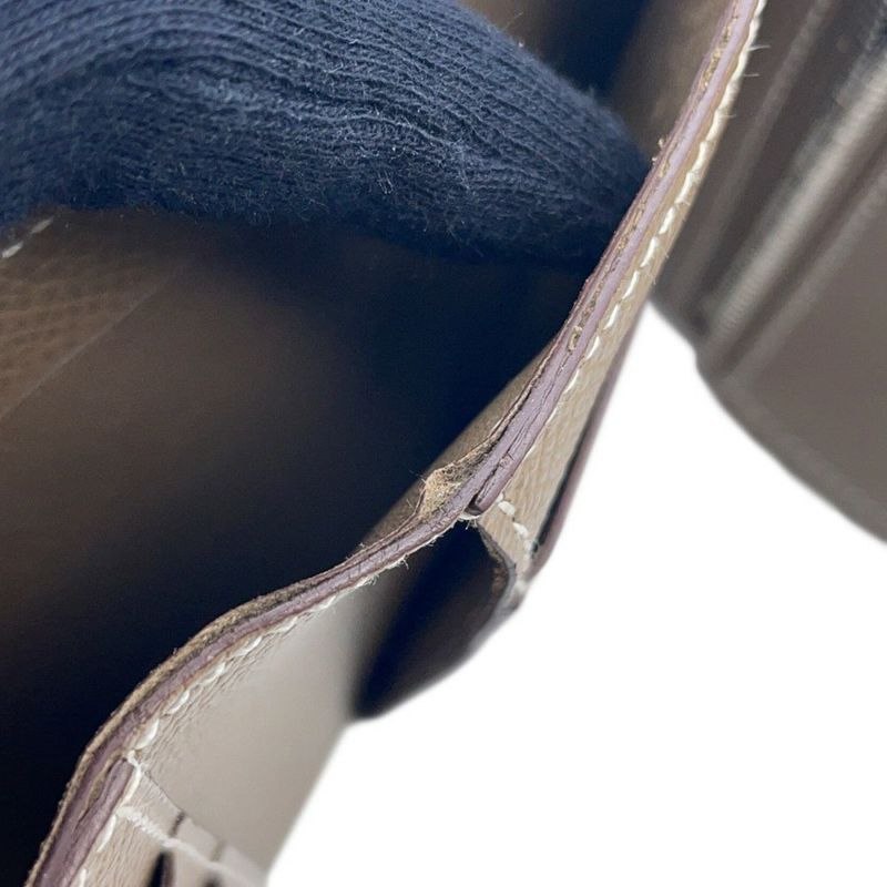 エルメス 三つ折り財布 ベアンコンビネ エトゥープ/シルバー金具 エプソン W刻印 HERMES 財布