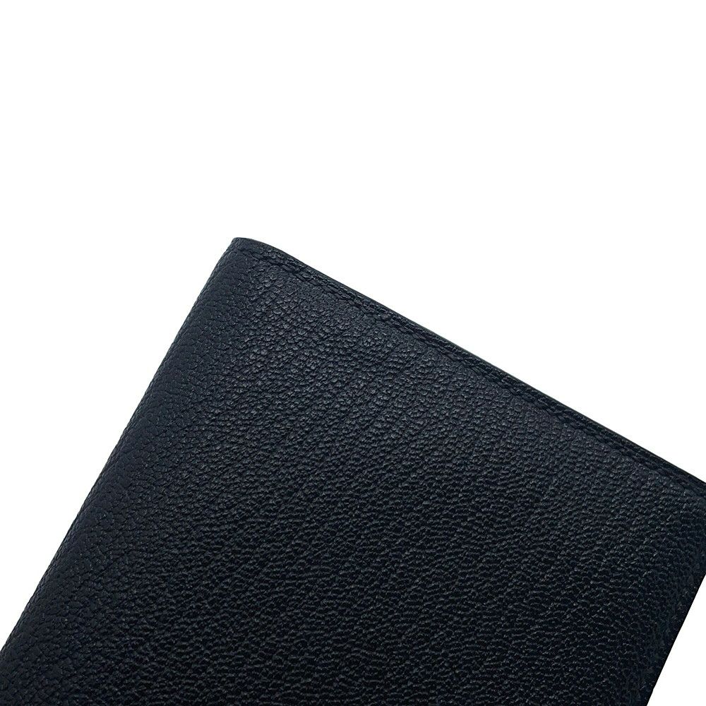 エルメス 長財布 ベアンスフレ ブラック/ゴールド金具 シェブルミゾル U刻印 財布 シェーブル 黒