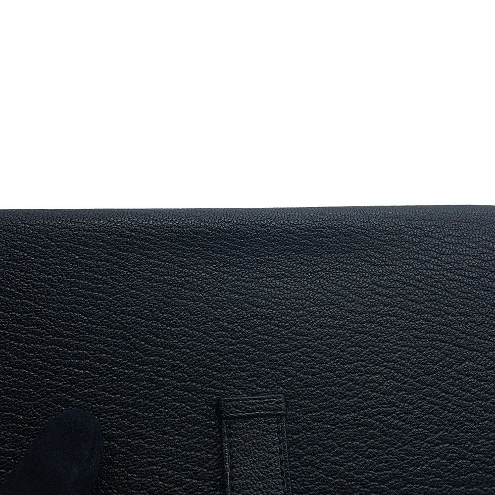 エルメス 長財布 ベアンスフレ ブラック/ゴールド金具 シェブルミゾル U刻印 財布 シェーブル 黒