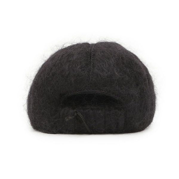 GUCCI ブラック モヘヤ キャップ Gucci Patch Baseball Hat – ShopCGX