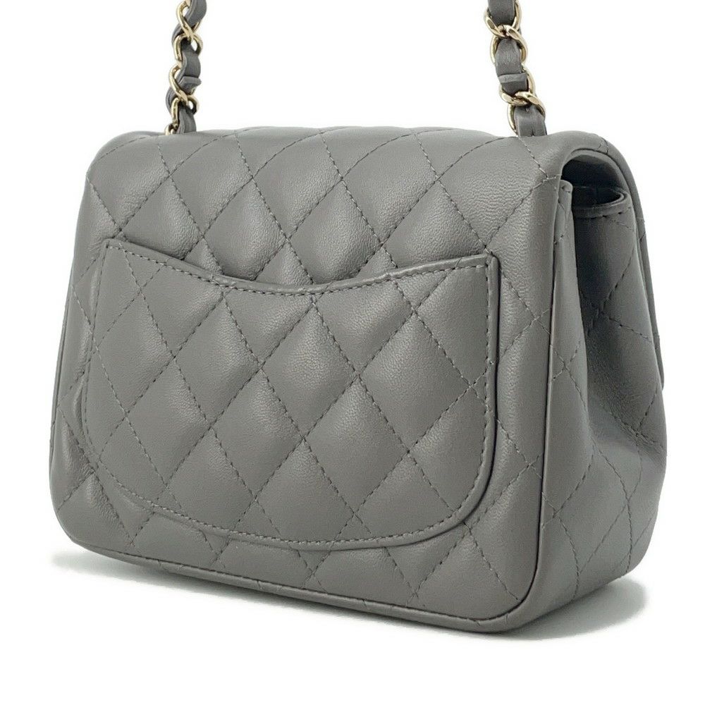 シャネル チェーンショルダーバッグ マトラッセ ココマーク ラムスキン ミニマトラッセ A35200 CHANEL シングルチェーン