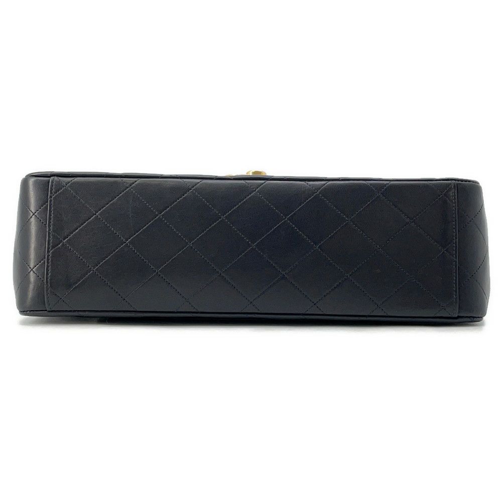 シャネル チェーンショルダーバッグ デカマトラッセ34 ココマーク ラムスキン A01094 CHANEL 黒