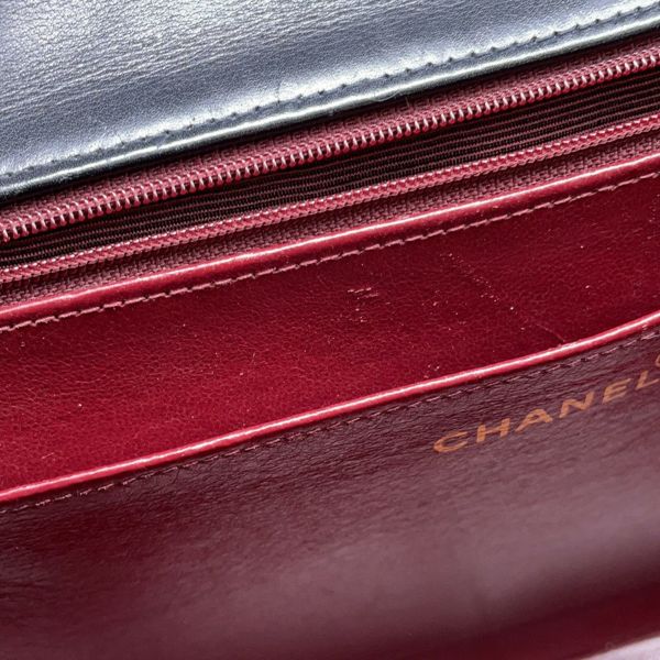 シャネル チェーンショルダーバッグ デカマトラッセ34 ココマーク ラムスキン A01094 CHANEL 黒