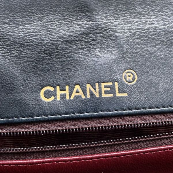 シャネル チェーンショルダーバッグ ココマーク マトラッセ ラムスキン CHANEL バッグ 黒
