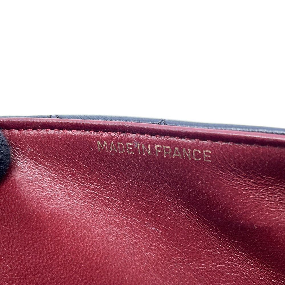 シャネル チェーンショルダーバッグ ココマーク マトラッセ ラムスキン CHANEL バッグ 黒