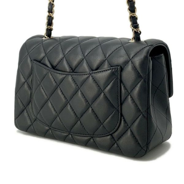 シャネル チェーンショルダーバッグ ココマーク マトラッセ ラムスキン A69900 CHANEL ミニ フラップ バッグ 黒